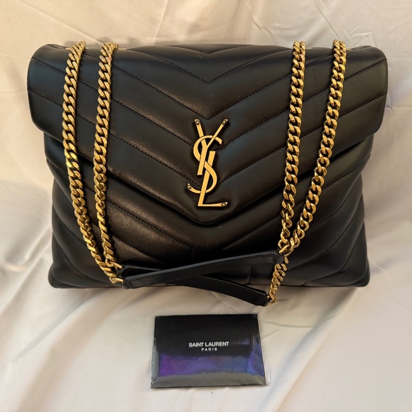 YSL Loulou medium - black gold hardware - Picture 1 of 6